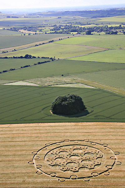 The Ridgeway, Wiltshire crop circle, aerial photo 20