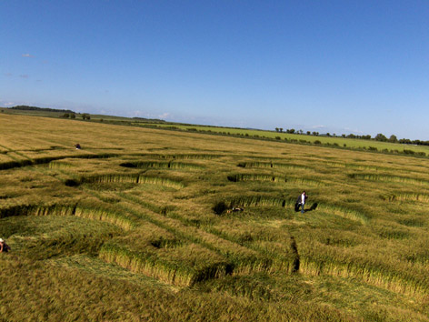 The Ridgeway, Wiltshire crop circle, aerial photo 23