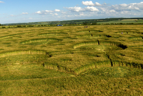 The Ridgeway, Wiltshire crop circle, aerial photo 21
