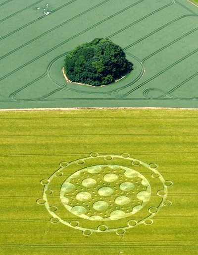 The Ridgeway, Wiltshire crop circle, aerial photo 5