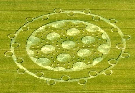 The Ridgeway, Wiltshire crop circle, aerial photo 6