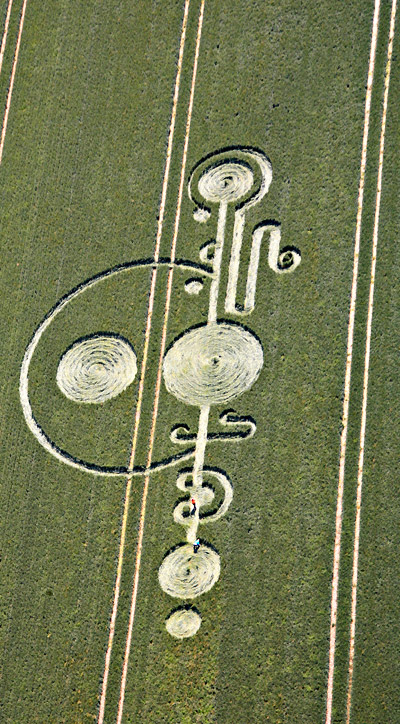 The Sanctuary, Wiltshire crop circle, aerial photo 14