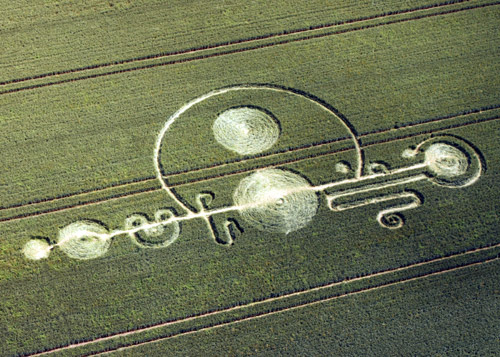 The Sanctuary, Wiltshire crop circle, aerial photo 42