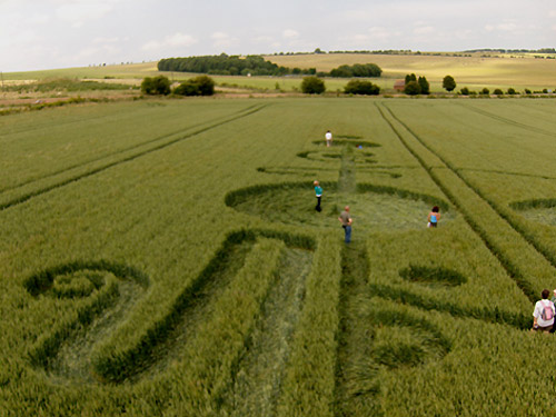 The Sanctuary, Wiltshire crop circle, aerial photo 32