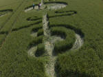 The Sanctuary, Wiltshire crop circle, aerial photo 35