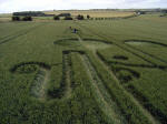 The Sanctuary, Wiltshire crop circle, aerial photo 6