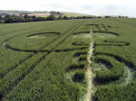 The Sanctuary, Wiltshire crop circle, aerial photo 9