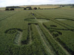 The Sanctuary, Wiltshire crop circle, aerial photo 10