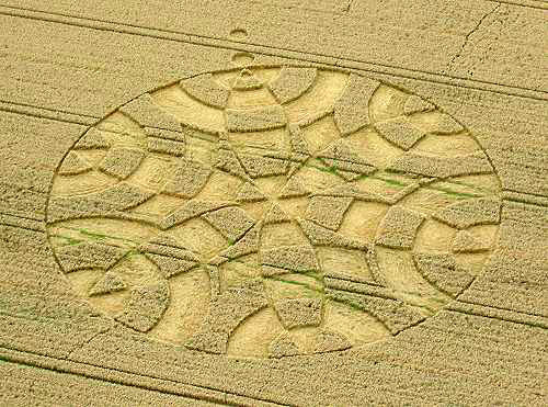 The Sanctuary (2), Wiltshire crop circle, aerial photo 2