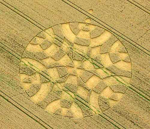 The Sanctuary (2), Wiltshire crop circle, aerial photo 3