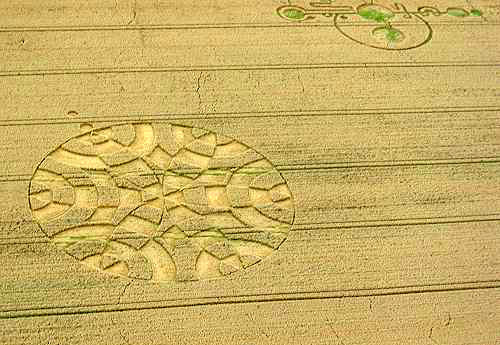 The Sanctuary (2), Wiltshire crop circle, aerial photo 4