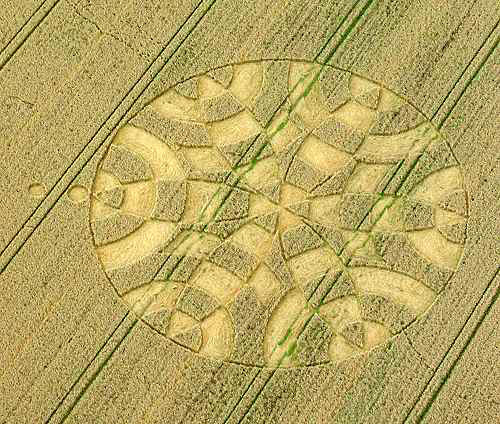 The Sanctuary (2), Wiltshire crop circle, aerial photo 5