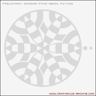 The Sanctuary (2), Wiltshire crop circle, aerial photo 21