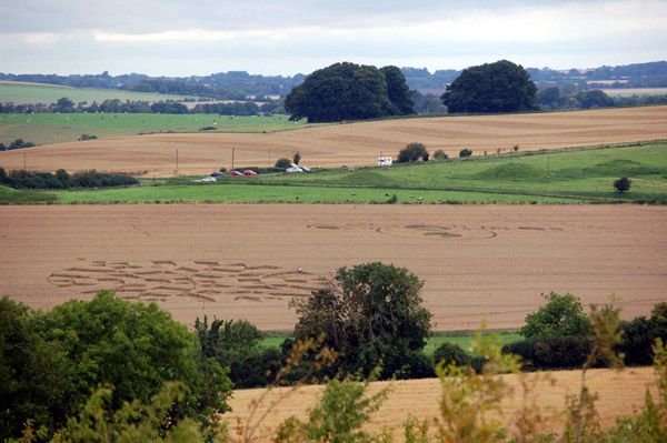 The Sanctuary (2), Wiltshire crop circle, aerial photo 7