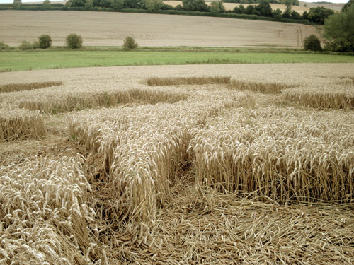 The Sanctuary (2), Wiltshire crop circle, aerial photo 11