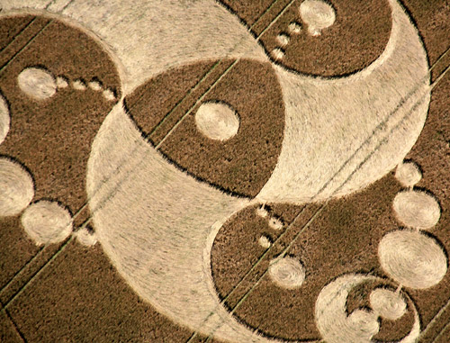 Martinsell Hill, Wiltshire crop circle, aerial photo 6