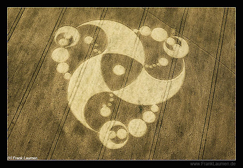Martinsell Hill, Wiltshire crop circle, aerial photo 4