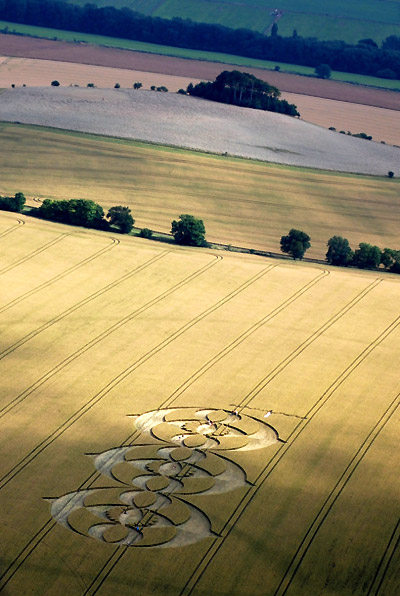 South Field, Wiltshire crop circle, aerial photo 32