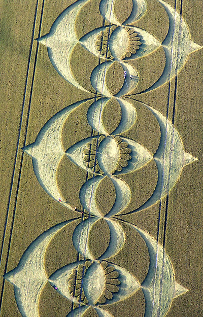 South Field, Wiltshire crop circle, aerial photo 20