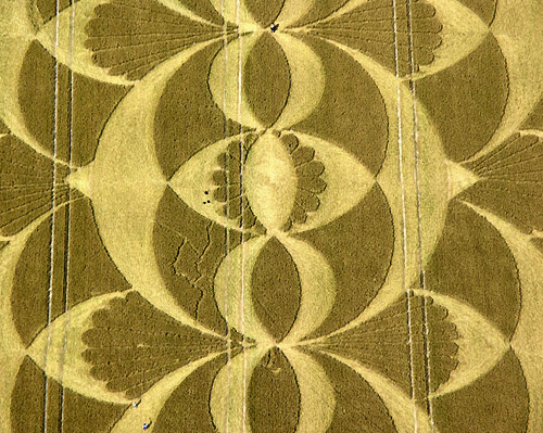 South Field, Wiltshire crop circle, aerial photo 4