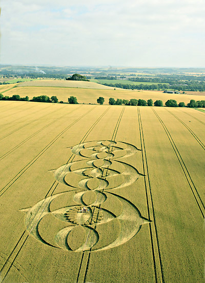 South Field, Wiltshire crop circle, aerial photo 27
