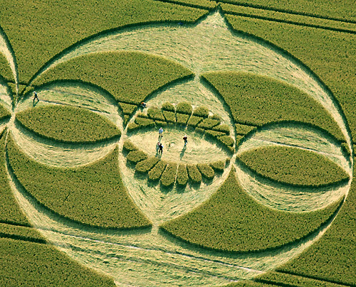 South Field, Wiltshire crop circle, aerial photo 29