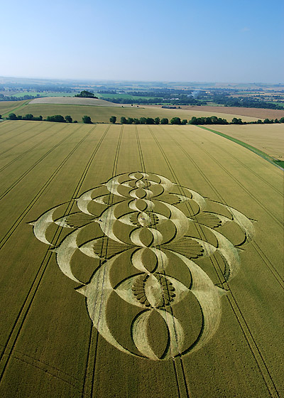 South Field, Wiltshire crop circle, aerial photo 16