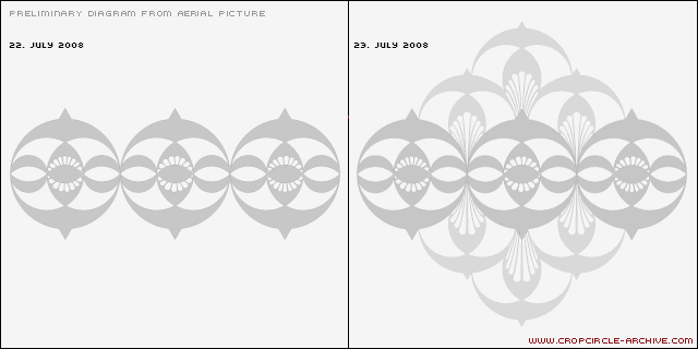 South Field, Wiltshire crop circle, aerial photo 46
