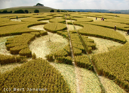 South Field, Wiltshire crop circle, aerial photo 17
