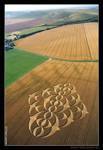 South Field, Wiltshire crop circle, aerial photo 23