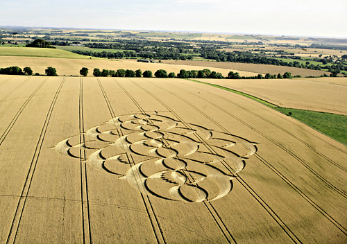 South Field, Wiltshire crop circle, aerial photo 24