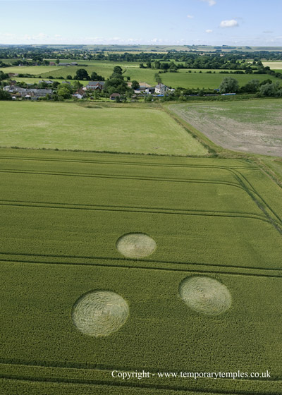 Honey Street, Wiltshire crop circle, aerial photo 3