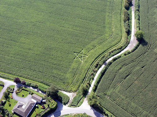 Summers Lane, Wiltshire crop circle, aerial photo 3