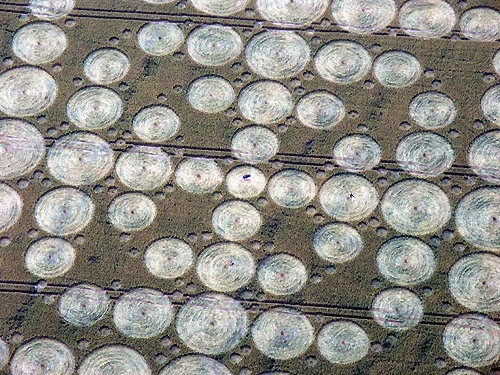 Wayland Smithy, Oxfordshire crop circle, aerial photo 2
