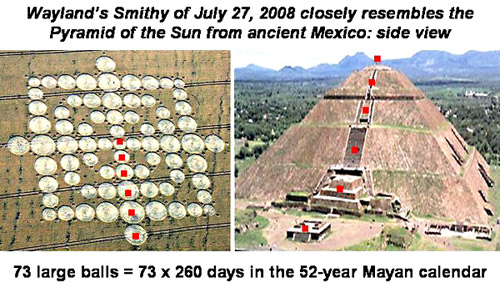 Wayland Smithy, Oxfordshire crop circle, aerial photo 10