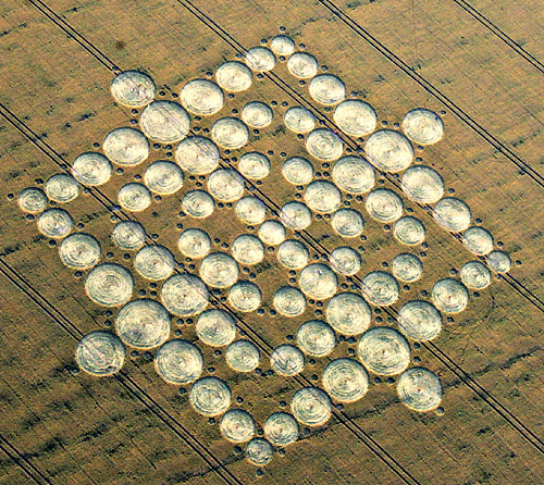 Wayland Smithy, Oxfordshire crop circle, aerial photo 15