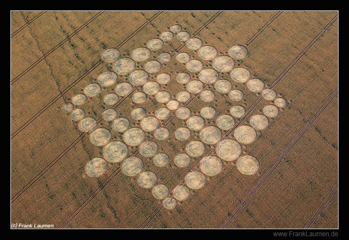 Wayland Smithy, Oxfordshire crop circle, aerial photo 7