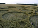 Wayland Smithy, Oxfordshire crop circle, aerial photo 5
