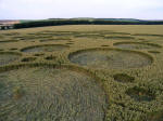 Wayland Smithy, Oxfordshire crop circle, aerial photo 4