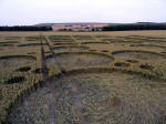 Wayland Smithy, Oxfordshire crop circle, aerial photo 6