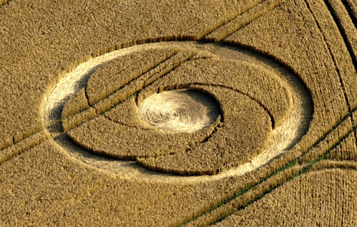 Beckhampton, Wiltshire crop circle, aerial photo 52