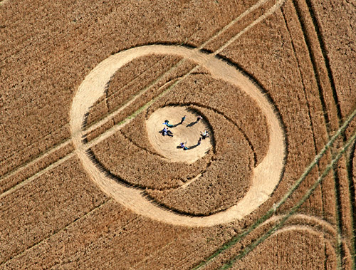 Beckhampton, Wiltshire crop circle, aerial photo 54