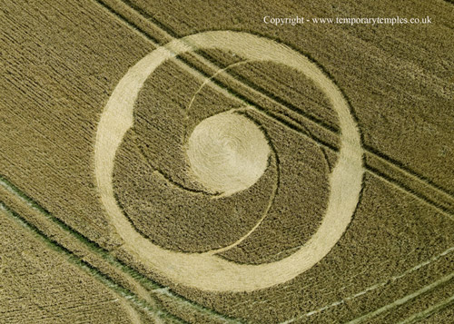 Beckhampton, Wiltshire crop circle, aerial photo 53