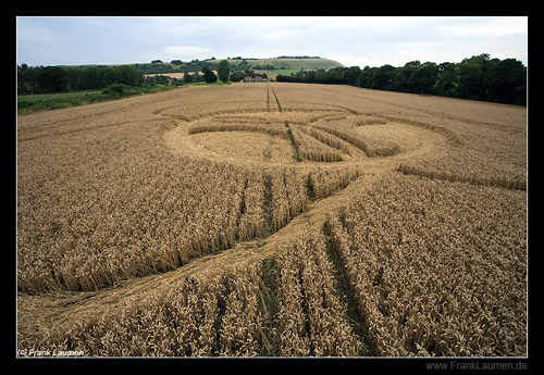 West Wick, Wiltshire crop circle, aerial photo 3