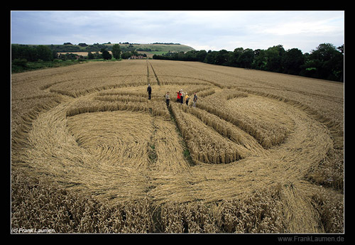 West Wick, Wiltshire crop circle, aerial photo 2