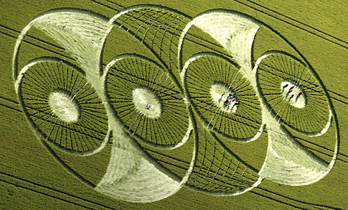 Hillside Farm, Wiltshire crop circle, aerial photo 9