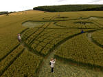 Hillside Farm, Wiltshire crop circle, aerial photo 55