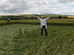 Hillside Farm, Wiltshire crop circle, aerial photo 69