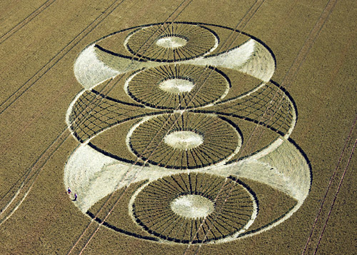 Hillside Farm, Wiltshire crop circle, aerial photo 14