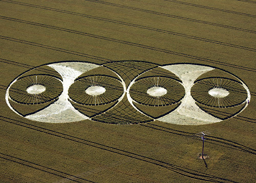 Hillside Farm, Wiltshire crop circle, aerial photo 13